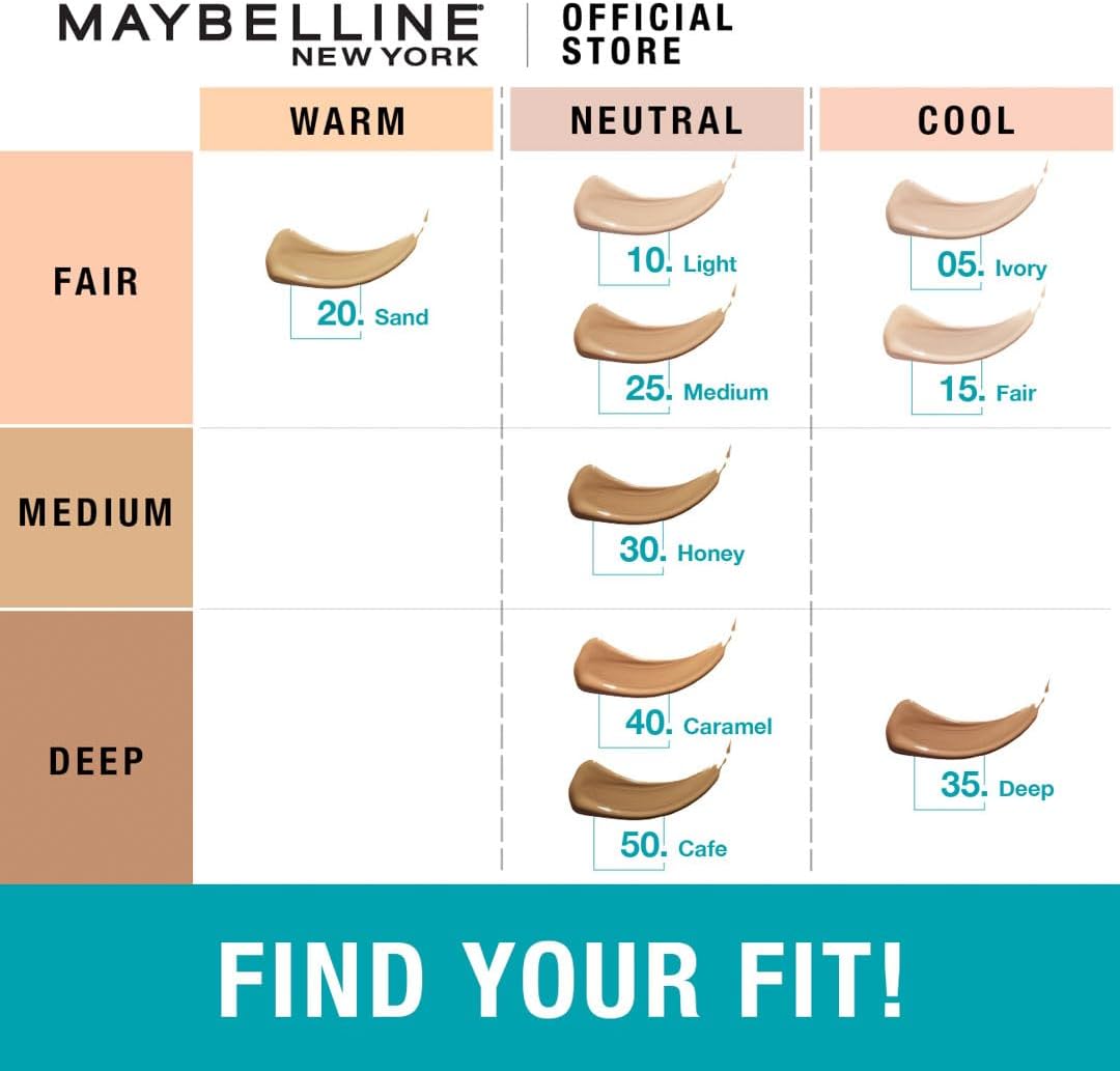 MAYBELLINE New York, Fit Me Concealer 25 Medium