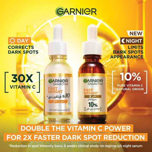 Garnier Skin Active Fast Bright Vitamin C+ 30x Serum - 30ml
