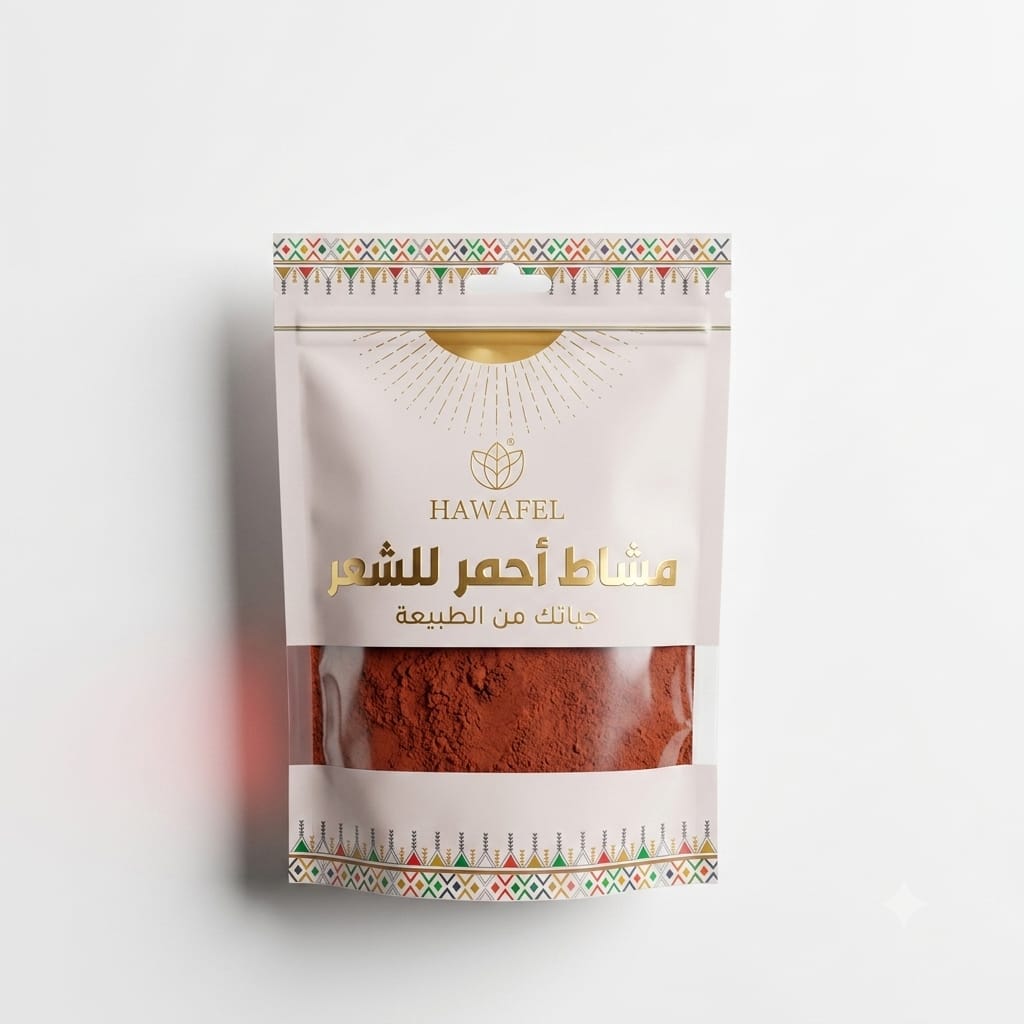 مشاط أحمر للشعر الأصلي من حوافل _ Mushat