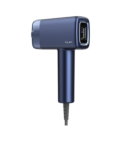 جهاز إزالة الشعر بالليزر ملاي T14 PRO المطور - مليون ومضة ، مستشعر ذكي ، 10 مستويات طاقة ثلاث عدسات - اللون الأزرق