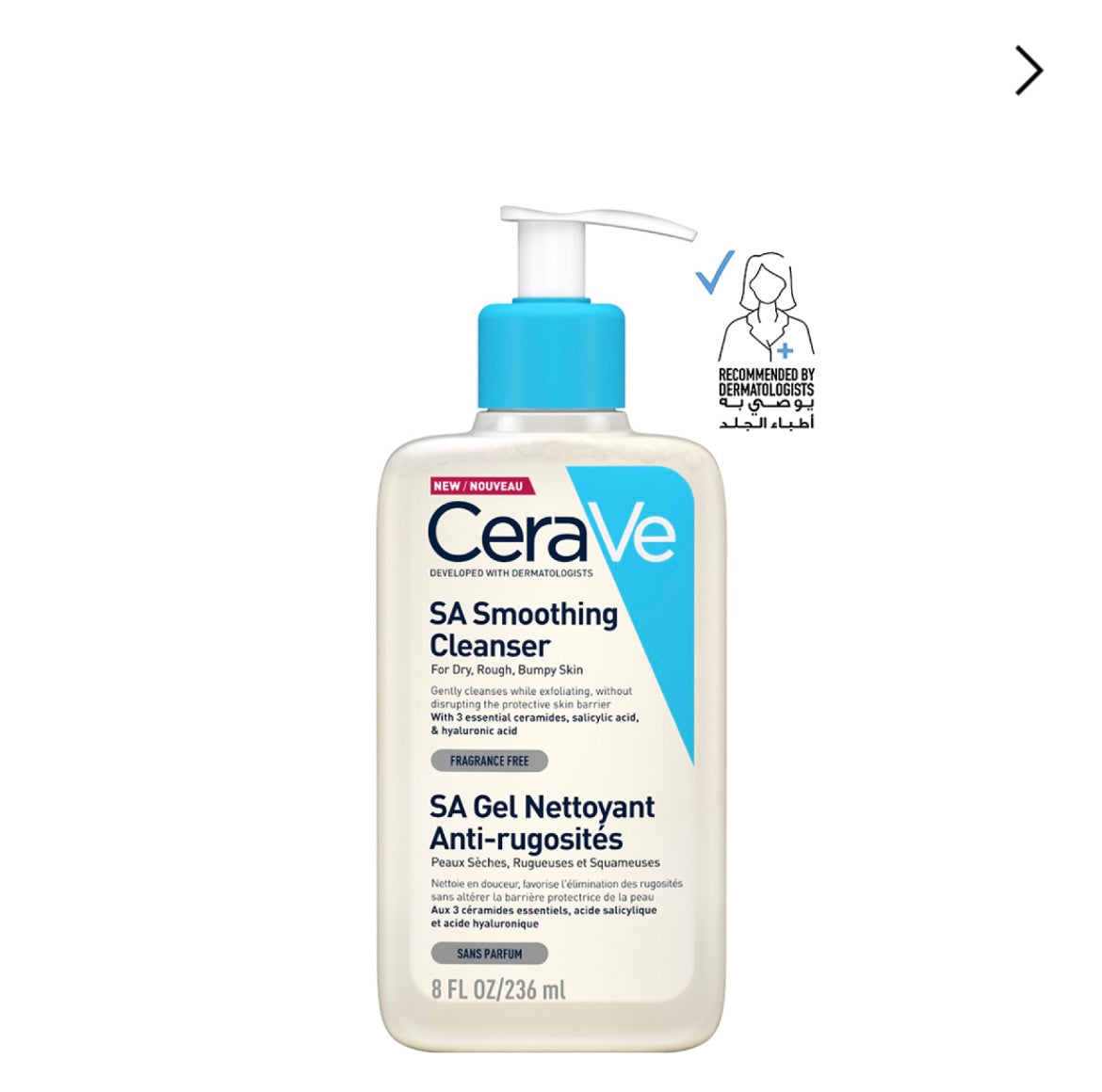 CeraVe Smoothing Gel Wash for Dry and Rough Skin
 - 236 ml