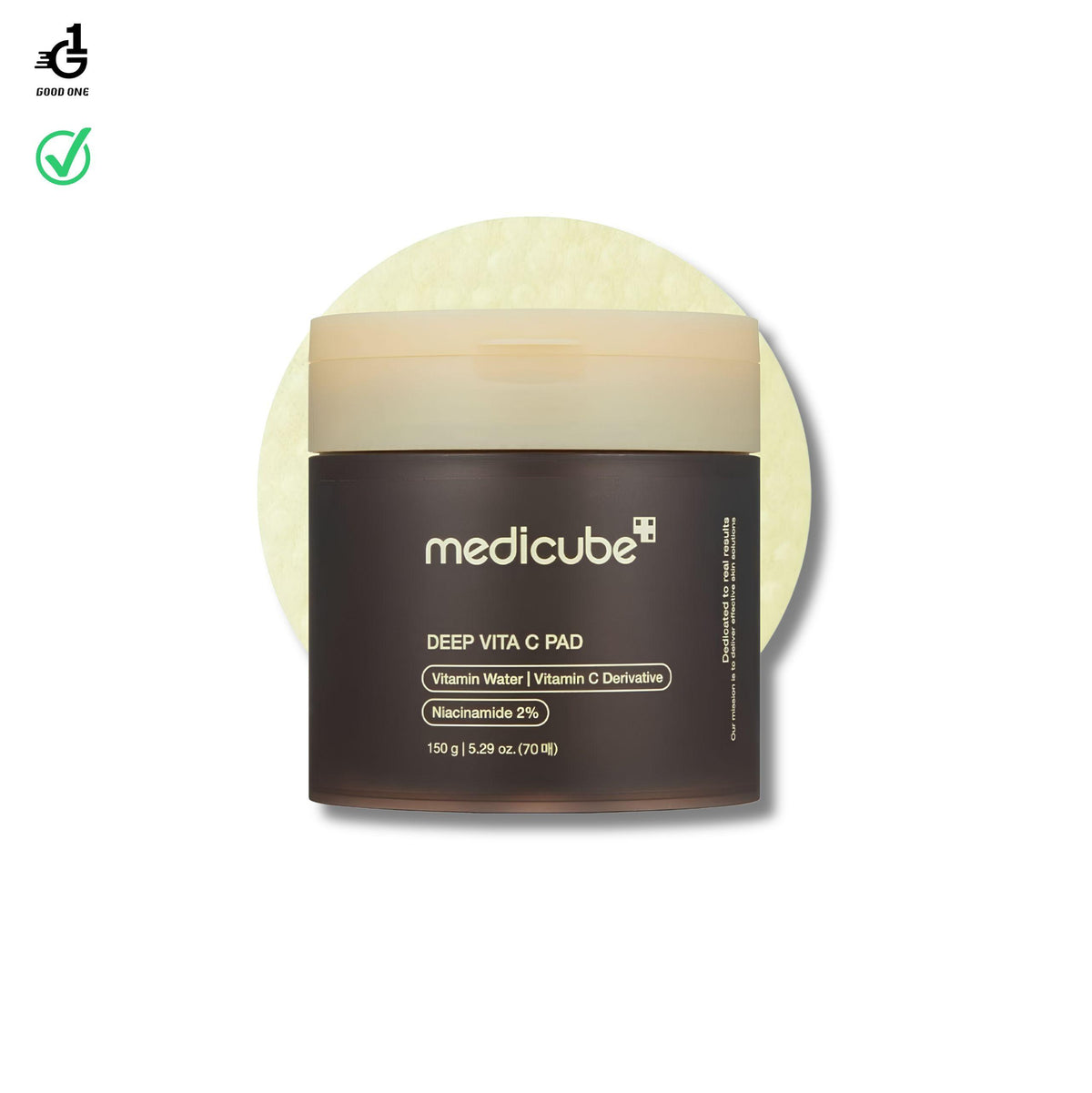 ميديكيوب مسحات ديب فيتا سي لتفتيح البشرة - 70 قطعة | Medicube Deep Vita C Pad
