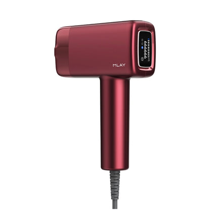جهاز إزالة الشعر بالليزر ملاي T14 PRO المطور - مليون ومضة ، مستشعر ذكي ، 10 مستويات طاقة عدستين - اللون الأحمر