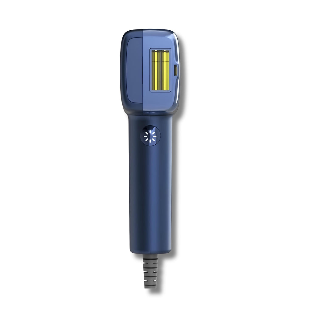 جهاز إزالة الشعر بالليزر T14 PRO المطور - مليون ومضة مع 5 عدسات - أزرق