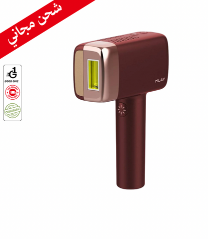 جهاز ازالة الشعر بالليزر ملاي T14 بخاصية التبريد الجليدي - اللون الأحمر