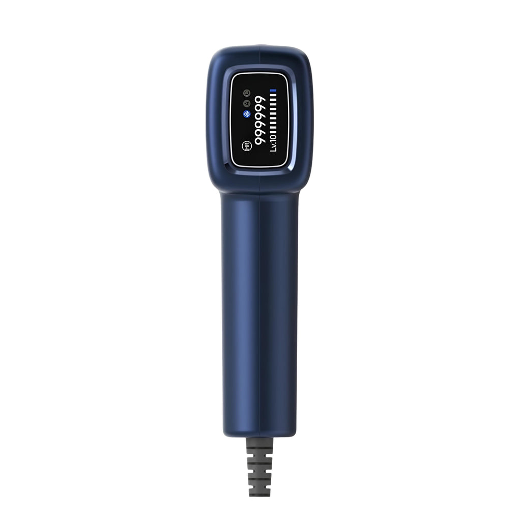 جهاز إزالة الشعر بالليزر T14 PRO المطور - مليون ومضة مع 5 عدسات - أزرق