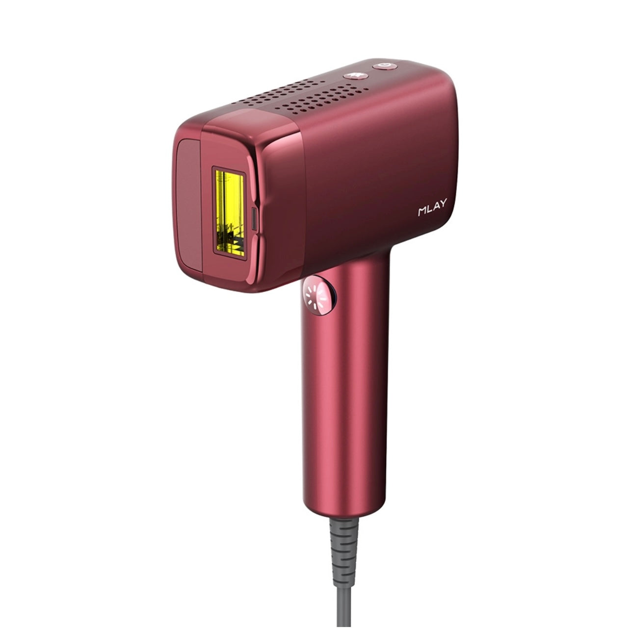 جهاز إزالة الشعر بالليزر ملاي T14 PRO المطور - مليون ومضة ، مستشعر ذكي ، 10 مستويات طاقة عدستين - اللون الأحمر
