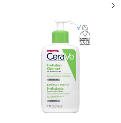 CeraVe Moisturizing Cleansing Wash for Dry Skin - 236ml