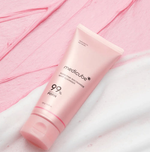 Medicube - PDRN Pink Niacinamide Whip Cleanser (120g)
غسول ميديكيوب  الوردي برغوة النياسيناميد -120 جرام