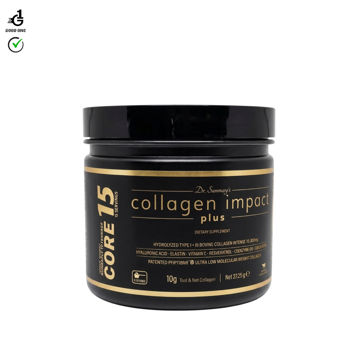 بودرة كولاجين إمباكت بلس - دكتور ساميز
(Dr. Sammy's Collagen Impact Plus 172.5 جرام (15 حصة)