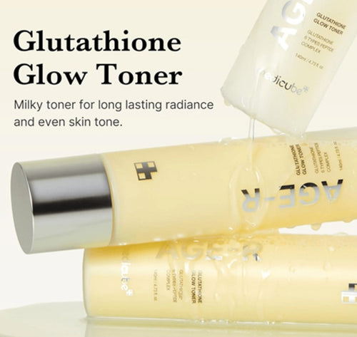 Medicube AGE-R Glutathione Glow Toner - 140ml
ميديكيوب تونر الجلوتاثيون للإشراقة آيج-آر - 140 مل