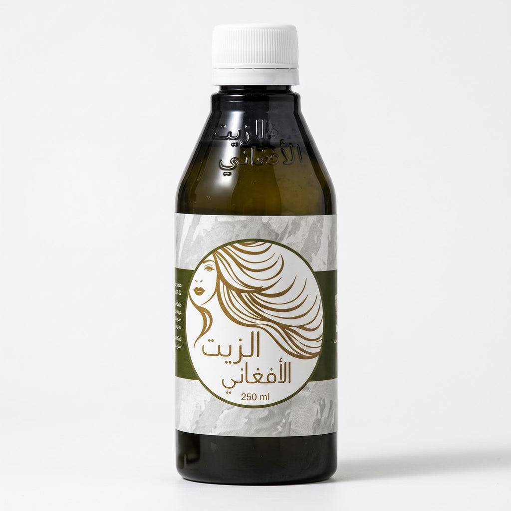 الزيت الأفغاني الأصلي لتكثيف وتطويل الشعر – 250 مل